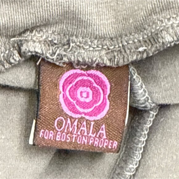 Omala For Boston Proper Women's Gray Wide Leg Pants With Tie Waist Size M - New - Picture 6 of 9